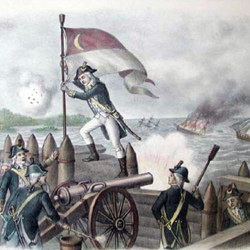 Charleston Firemen Saluting the Old Flag